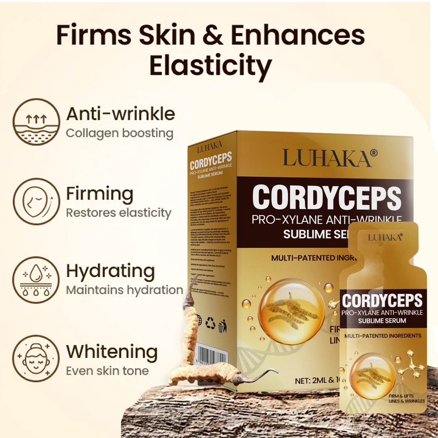 Luhaka® Cordyceps Pro-Xylane Anti-Wrinkle Sublime Serum 1