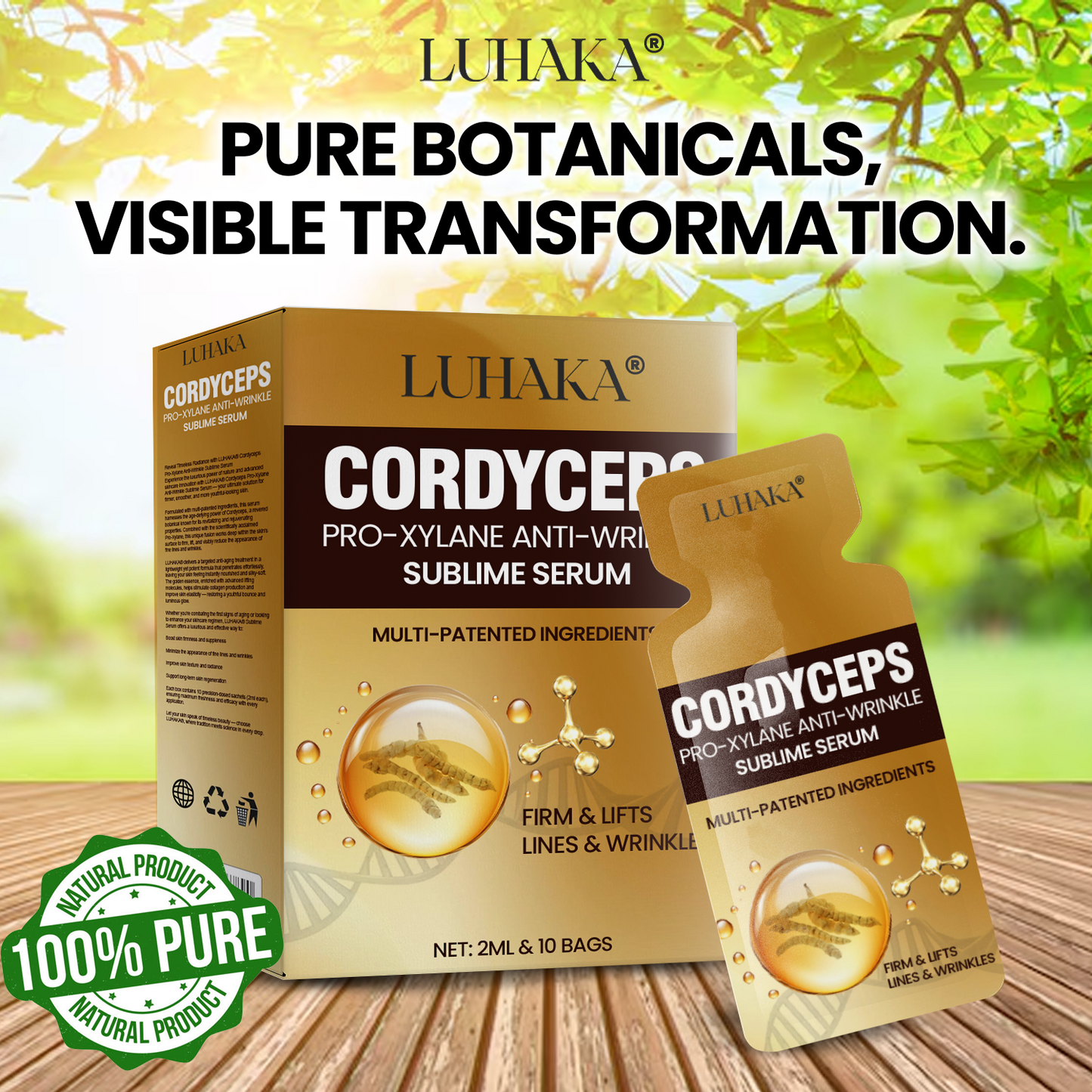 Luhaka® Cordyceps Pro-Xylane Anti-Wrinkle Sublime Serum 1