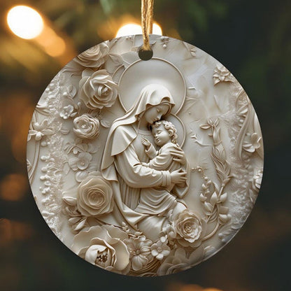 Holy Family Faith Christmas Ornament