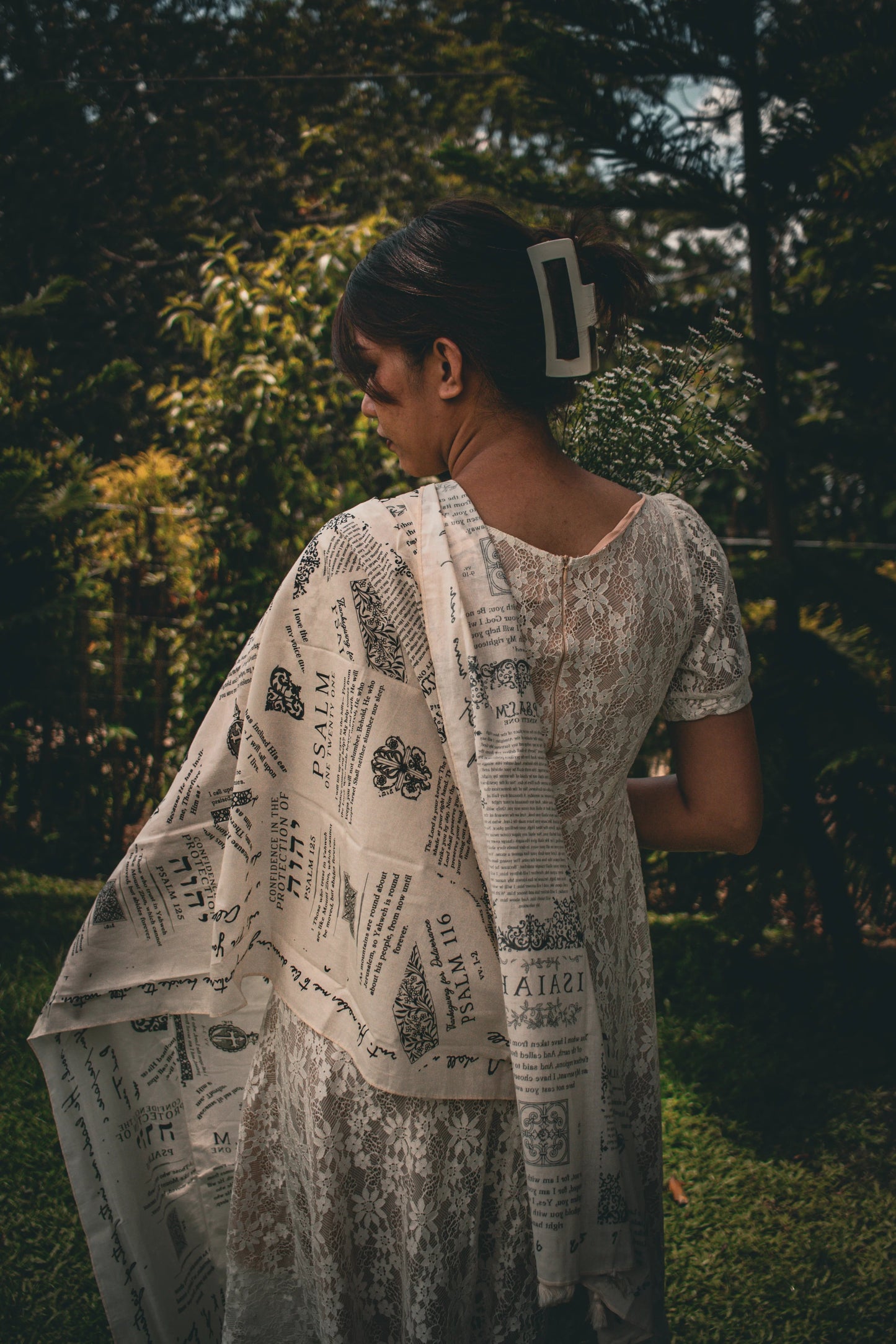 ✝️Handcrafted Christian Prayer Shawl: Protection Bible Verse Scarf. Yeshua Scripture Wrap🙏