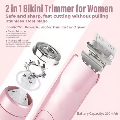 🔥Winter & New Year Gift - Comfort 2 in 1 Electric Lady Shaver