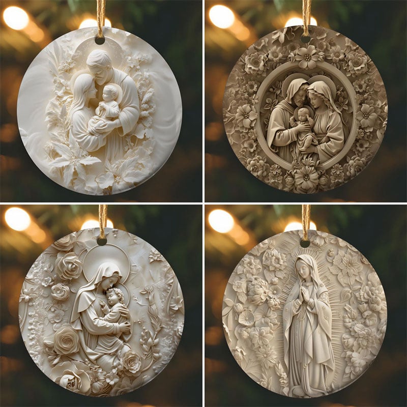 Holy Family Faith Christmas Ornament