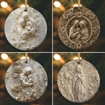 Holy Family Faith Christmas Ornament