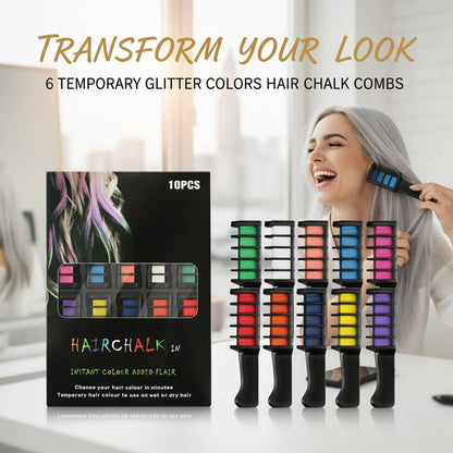 💥This Week's Special Price $15.99🎁 Festive Fun Hair Chalk Combs