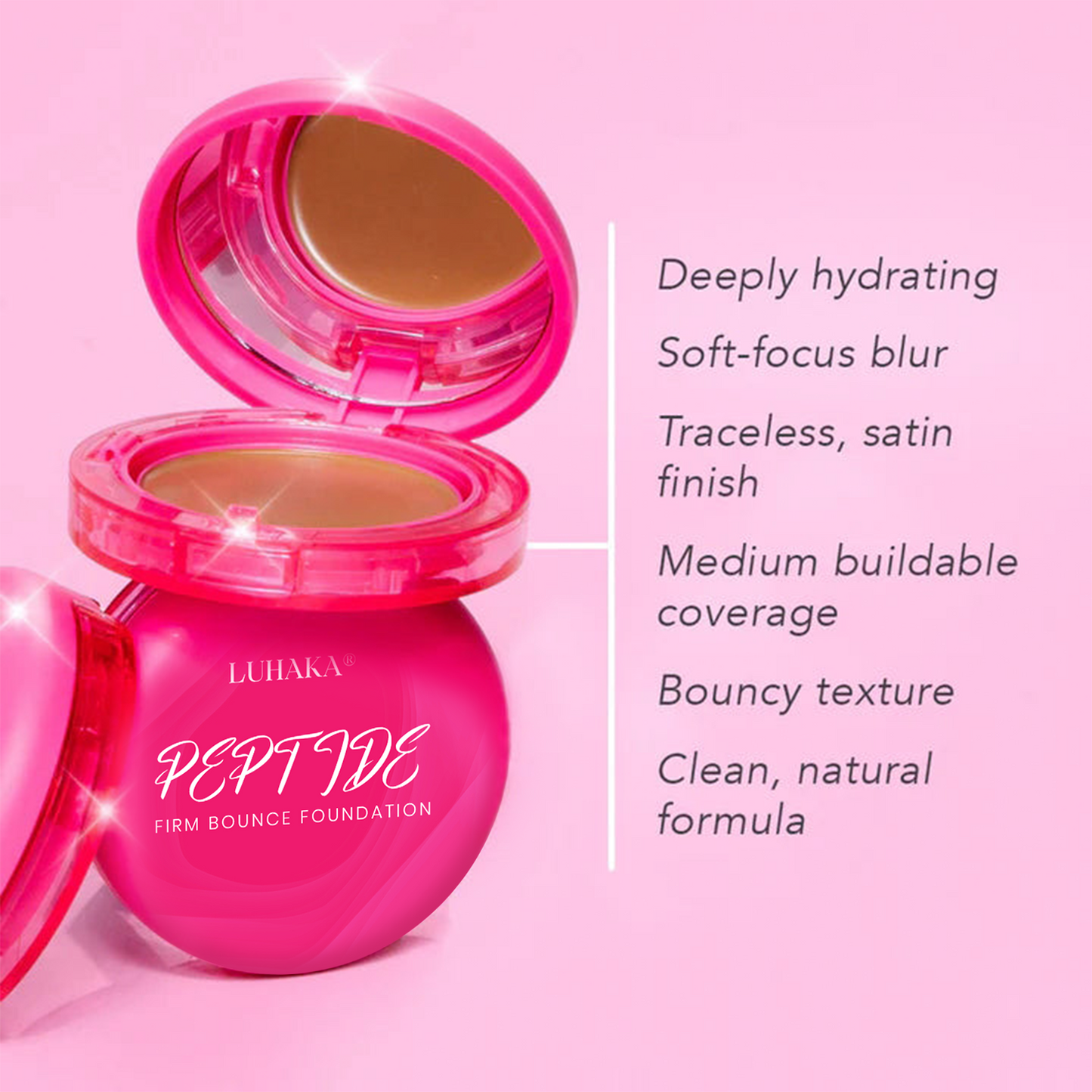 Final 3 Hours: 60% OFF🔥 Luhaka® Peptide Firm Bounce Foundation 2