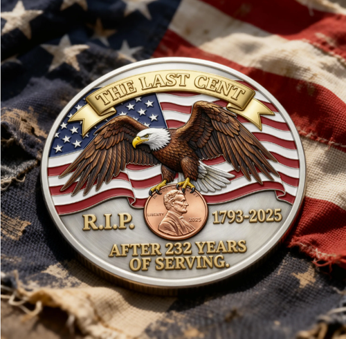🏆Flash Sale 60% OFF - “The Last Cent – 232 Years of Service” Commemorative Coin 💰🦅
