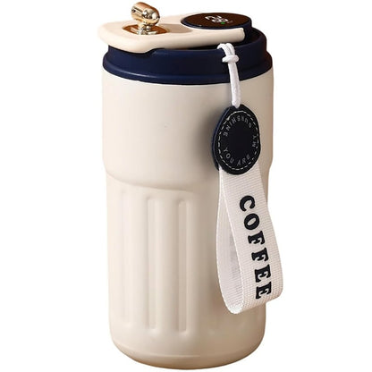 🎁🎁Christmas gift🎁450ml Stainless Steel Travel Mug with Temperature Display - Vacuum Insulated Bottle. Stainless Steel Insulated Cup. Portable Coffee Bottle Cap