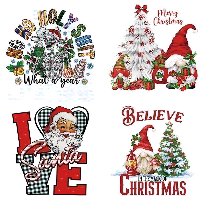 🎄 15PCS Christmas Mystery DTF Transfer Bundle 🎅🔥for T-Shirts. Totes & DIY Gifts