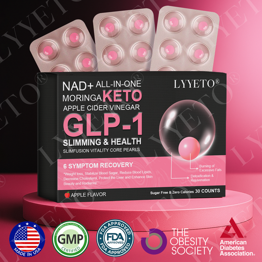 [Official Authorized Store] Lyyeto® GLP-1 Slimming & Health SlimFusion Vitality Core Pearls - NAD+ Moringa & ACV (✅speedy, long-lasting, addressing diabetes, obesity, and cardiovascular diseases) - ⚡Developed by the Obesity Society (Copy)