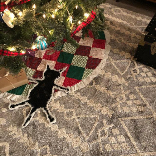 puffed up cat rug - Funny Christmas Gift