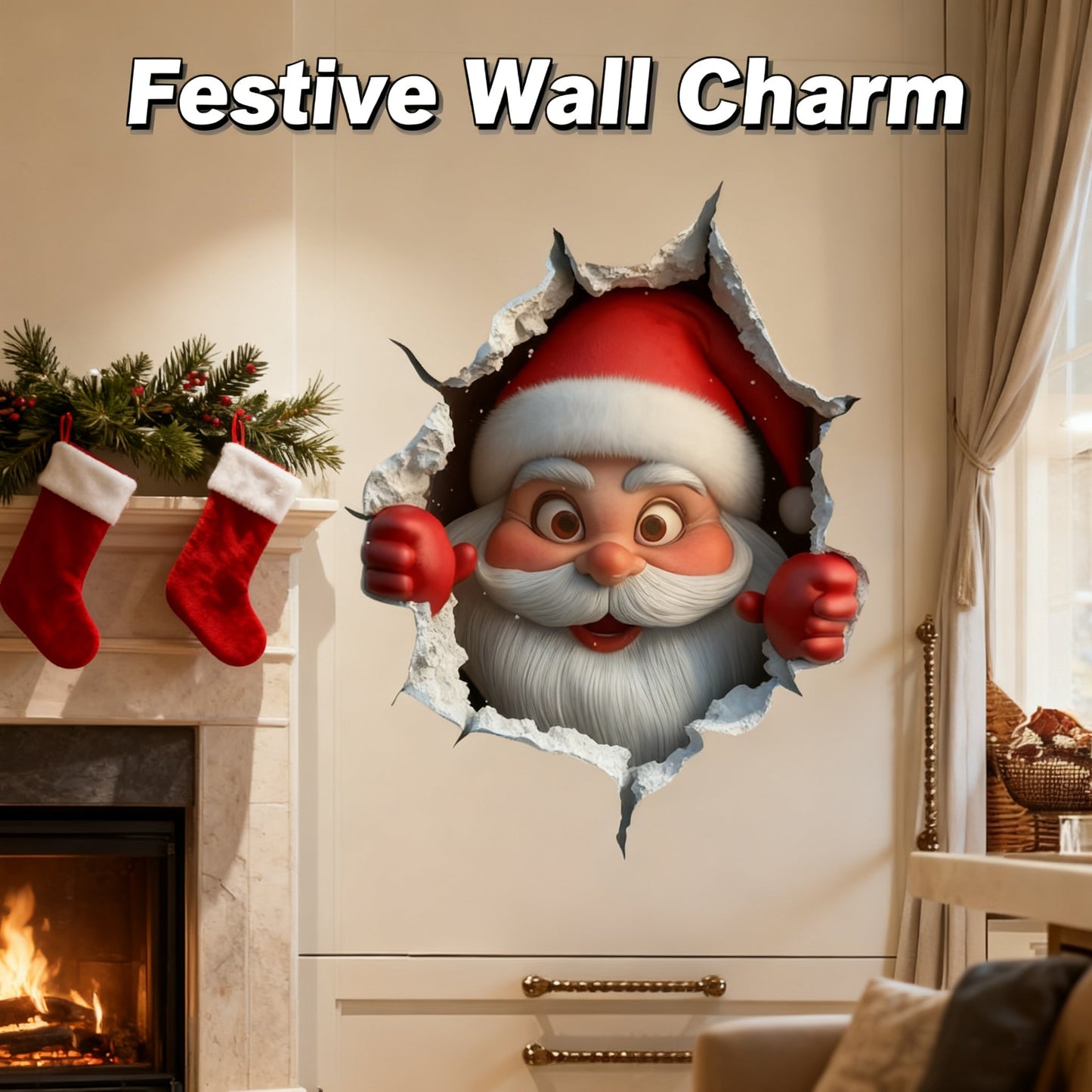 Buy 2 Get 1 free🔥🔥Christmas Creative Wall Sticker