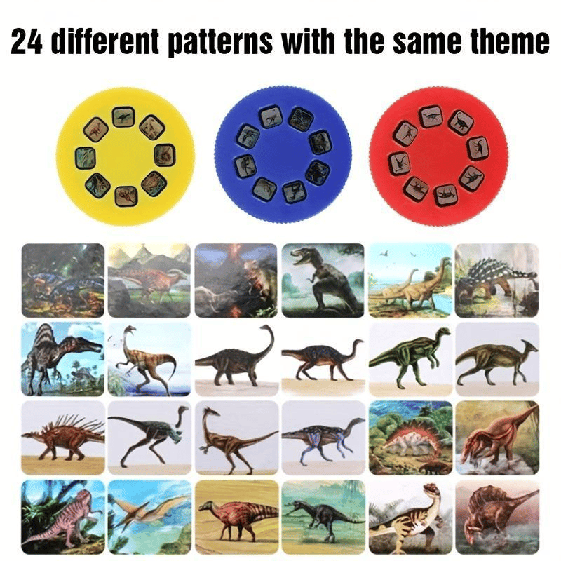 🦖 Dinosaur Projector Flashlight. Portable Dinosaur Projector Flashlight. Night Light Technology Toy For Christmas Gift