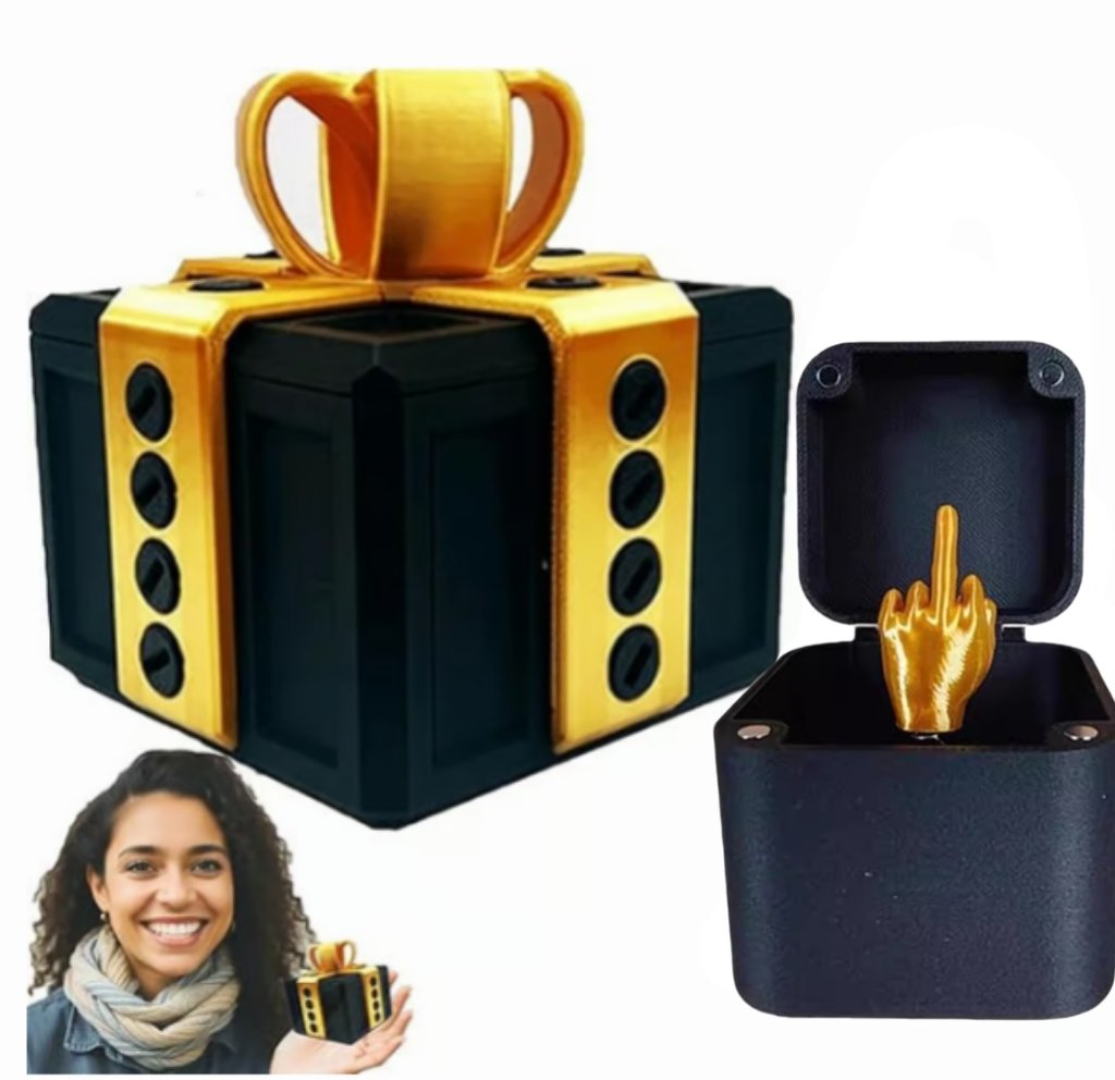 🔥Black gold+Middle finger