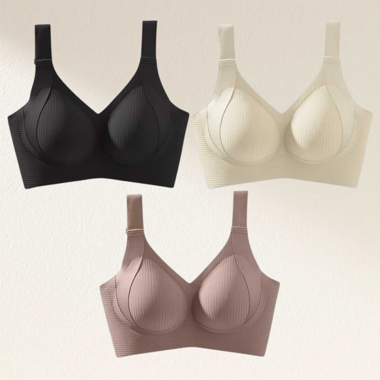 🎁Last Day Buy 1 Get 3 Packs🔥Super Firming Wire-Free Push Up Bra All-Day Comfort No More Sagging (3-Pack Value Set)
