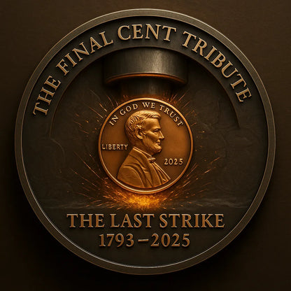 🏆Flash Sale 60% OFF - The Last Strike Tribute Coin – Farewell to the Penny 1793–2025