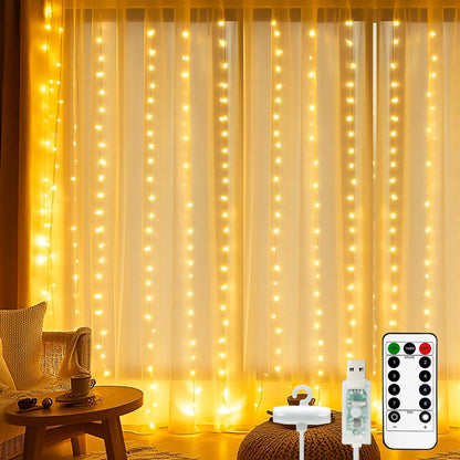 🎄Christmas Sale 49% OFF🔥LED Curtain Fairy Lights