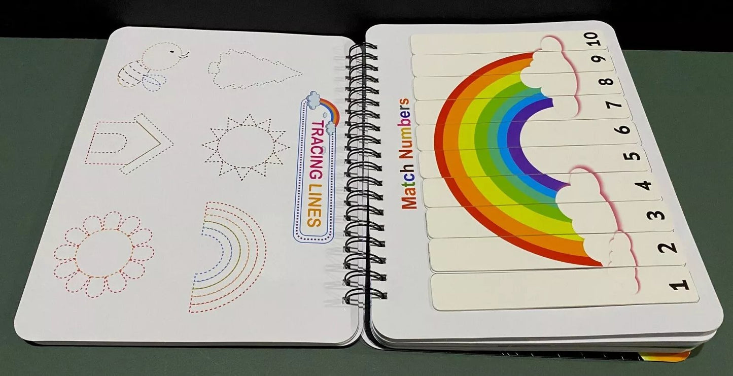 My Preschool Busy Book(12 Different Themes Pages)📚 Best Christmas Gift for kids🎁