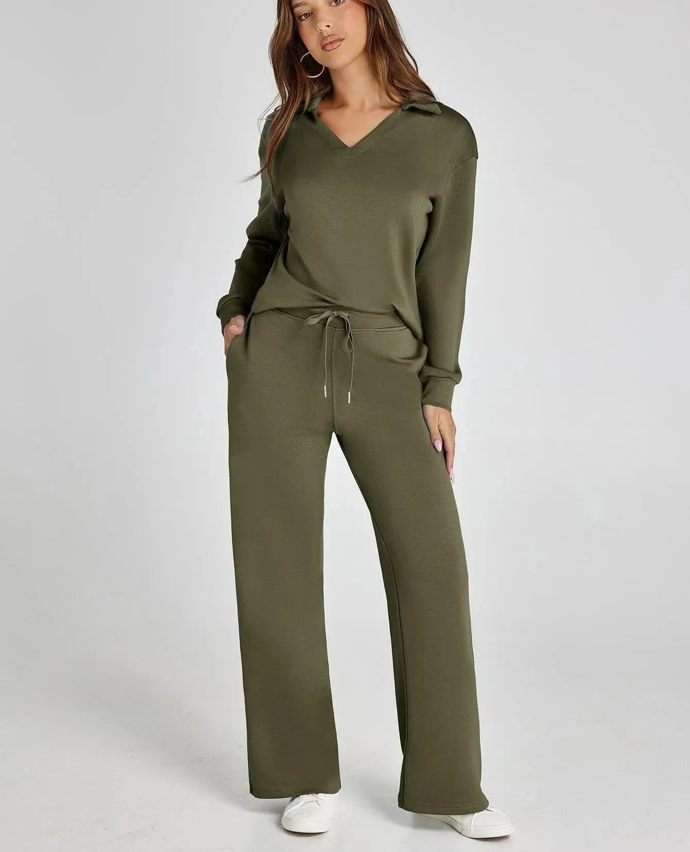 Women's Fall Transition 2-Piece Set - Breathable & Wrinkle Resistant Sweatsuits Sets