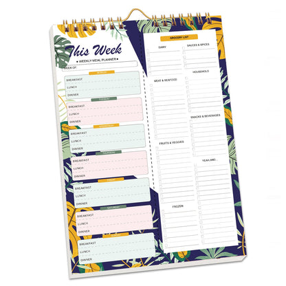 Handmade Bound Weekly Detachable Diet Plan Sheet