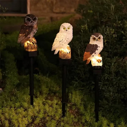 🔥Christmas Big Sale -- 50% OFF🔥Waterproof Solar Owl Light – LED Pathway Light for Lawn. Garden Decor & Can Scare Away Birds