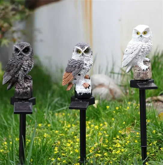 🔥Christmas Big Sale -- 50% OFF🔥Waterproof Solar Owl Light – LED Pathway Light for Lawn. Garden Decor & Can Scare Away Birds