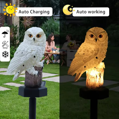 🔥Christmas Big Sale -- 50% OFF🔥Waterproof Solar Owl Light – LED Pathway Light for Lawn. Garden Decor & Can Scare Away Birds