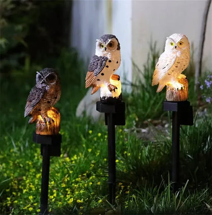 🔥Christmas Big Sale -- 50% OFF🔥Waterproof Solar Owl Light – LED Pathway Light for Lawn. Garden Decor & Can Scare Away Birds