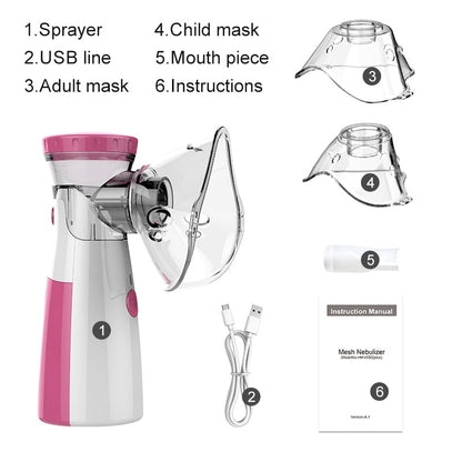 Portable Mesh Nebulizer: Breathe Easy Anywhere! 😷🌟