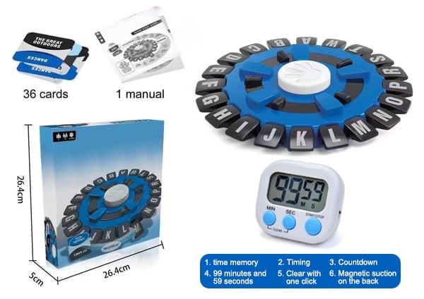 👪Word Game | Fast-Paced Family Board Game| Learning Game Great for All Ages