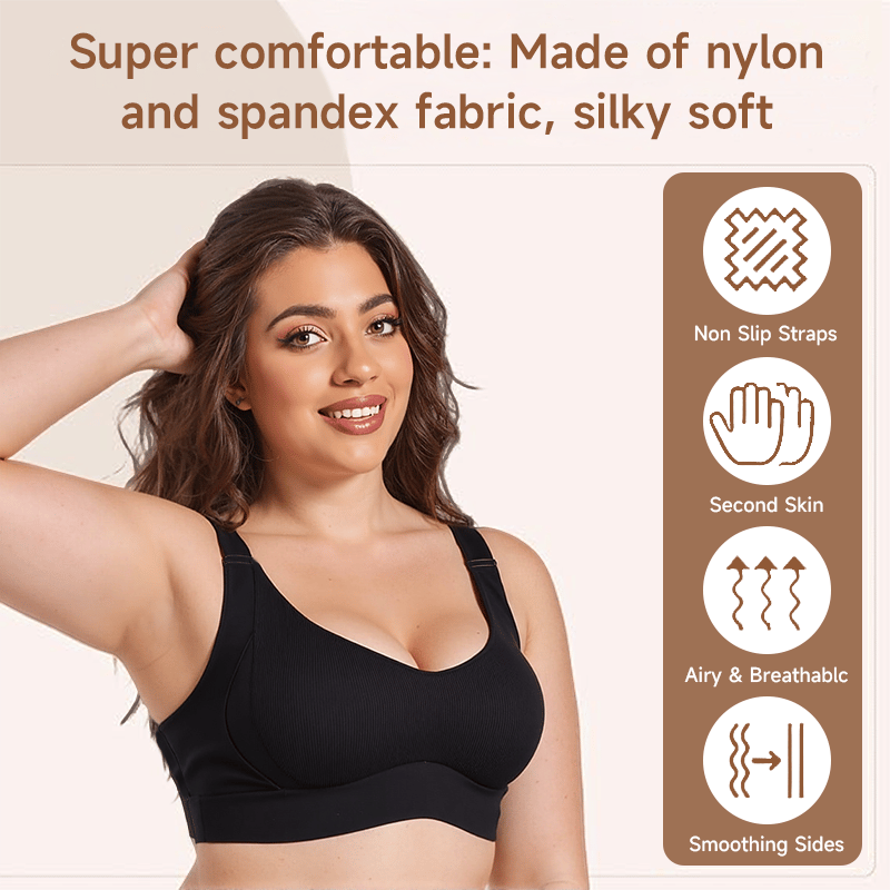 🎁Last Day Buy 1 Get 3 Packs🔥Super Firming Wire-Free Push Up Bra All-Day Comfort No More Sagging (3-Pack Value Set)