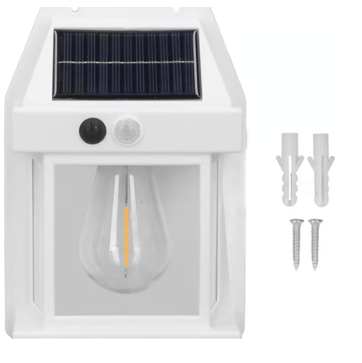🔥☀️ Solar Wall Lights - Vintage Edison Style with Smart Motion Sensor! ☀️