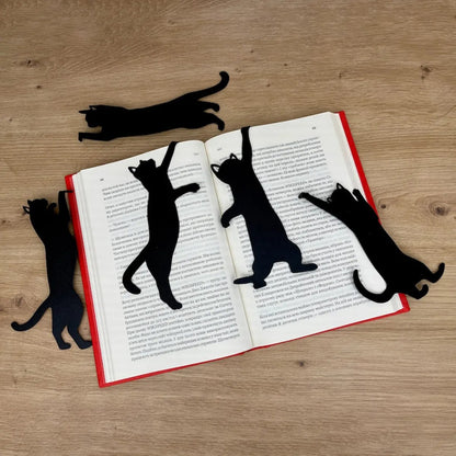 🏆Flash Sale⚡ 50K+ SOLD! 🔥😹5Pcs Metal Cat bookmark