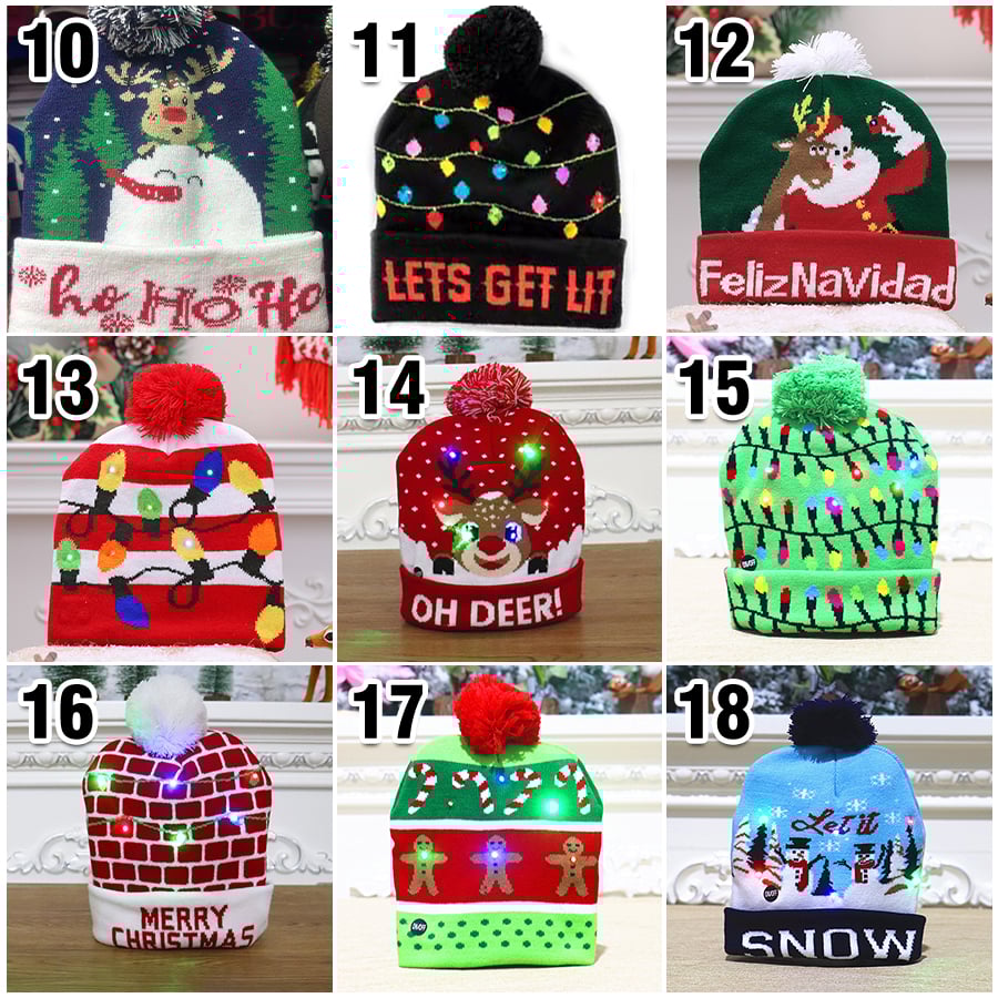 🔥- Christmas LED Light Knitted Beanies