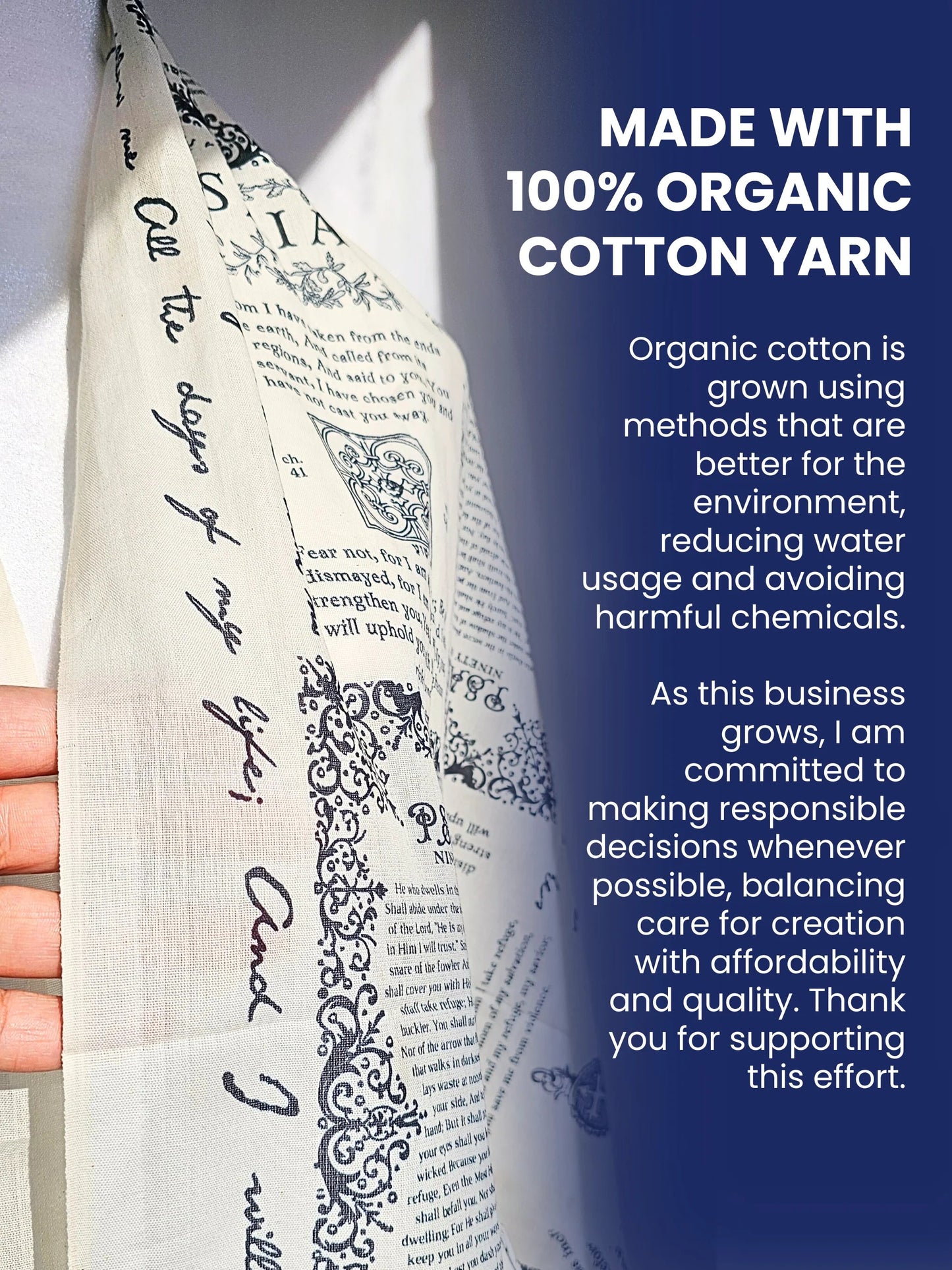 ✝️Handcrafted Christian Prayer Shawl: Protection Bible Verse Scarf. Yeshua Scripture Wrap🙏